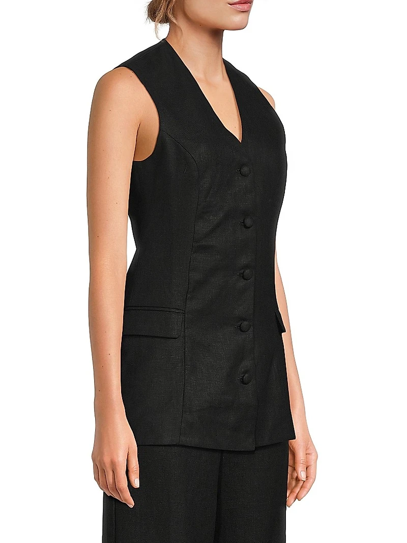 Eloise Linen Vest
