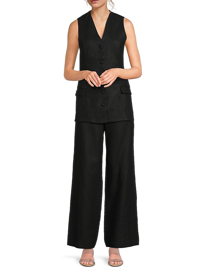Eloise Linen Vest