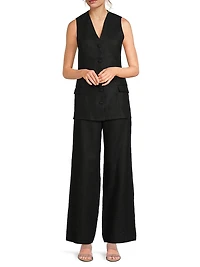 Eloise Linen Vest