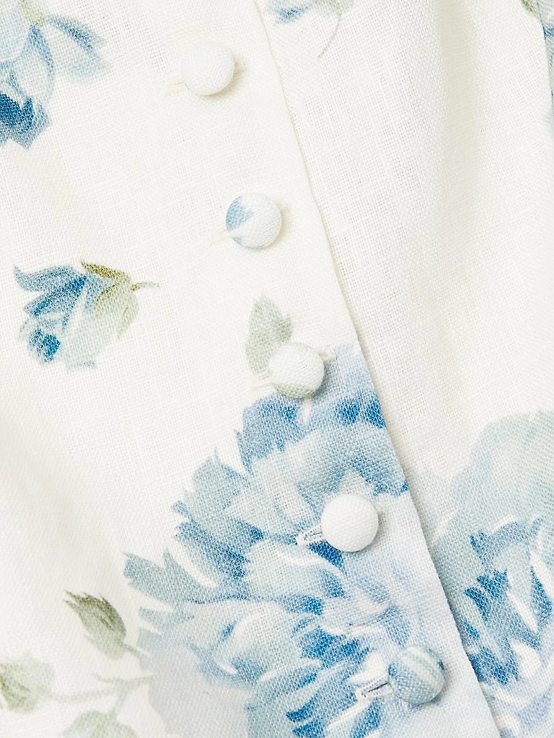 Blair Floral Linen Minidress