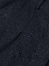 Clove Linen High-Rise Wide-Leg Trousers