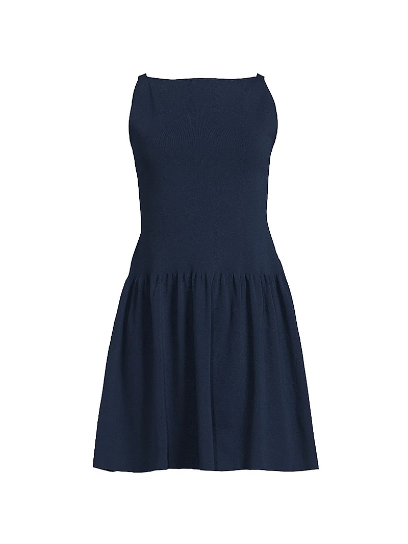 Monique Cotton-Blend A-Line Minidress