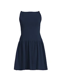 Monique Cotton-Blend A-Line Minidress