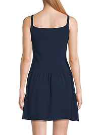 Monique Cotton-Blend A-Line Minidress