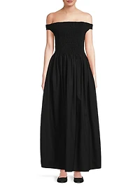 Fao Off-the-Shoulder Maxi Dress