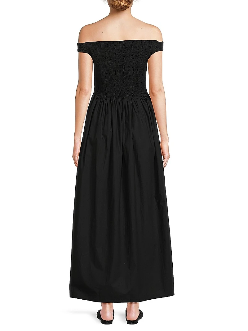 Fao Off-the-Shoulder Maxi Dress