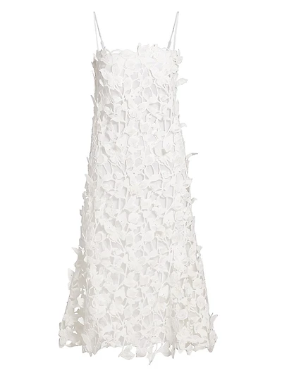 Fleurella Guipure Lace Midi-Dress