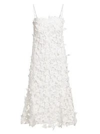 Fleurella Guipure Lace Midi-Dress