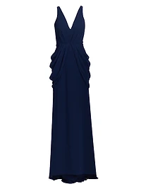 Corse Draped Sleeveless Gown