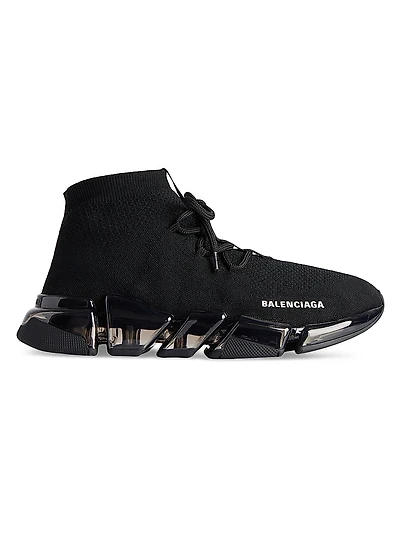 Speed 2.0 Lace Up Full Clear Sole Recycled Knit Sneakers