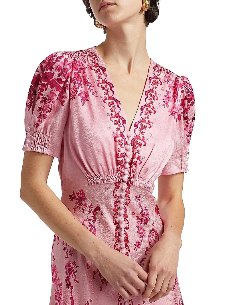 Lea Floral Ombré Shirtdress