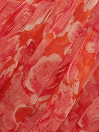 Ava Floral Silk Ruffled Minidress