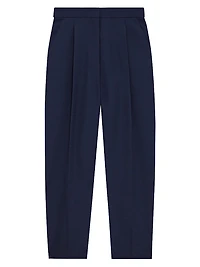 Pleated Wool Tapered Pants