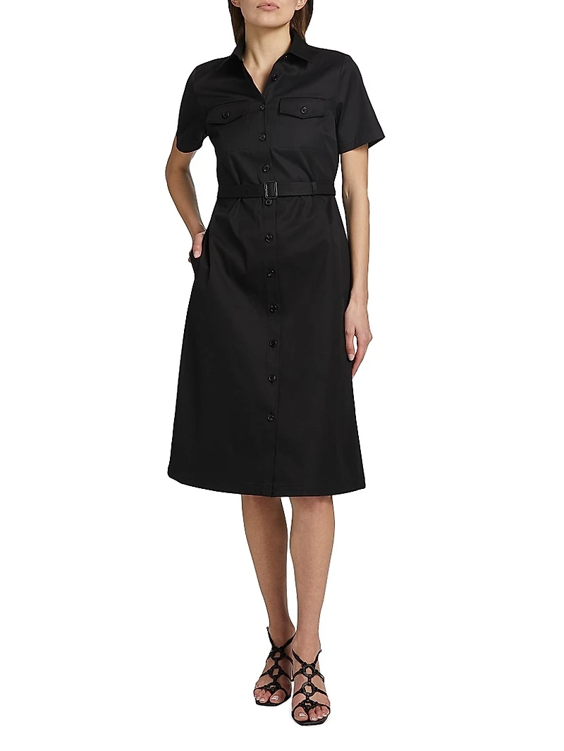 Military Midi-Dress