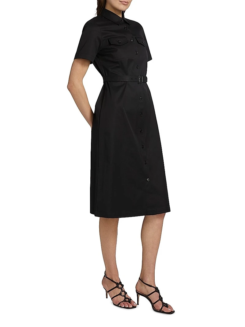 Military Midi-Dress