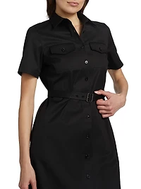 Military Midi-Dress