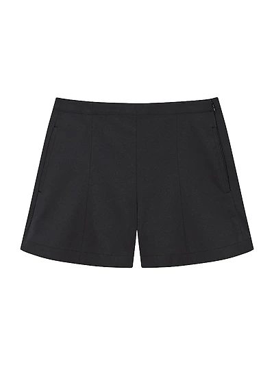 Stretch-Cotton High-Rise Shorts