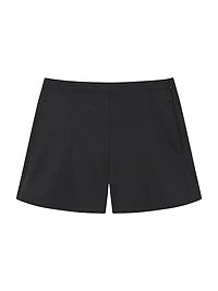 Stretch-Cotton High-Rise Shorts