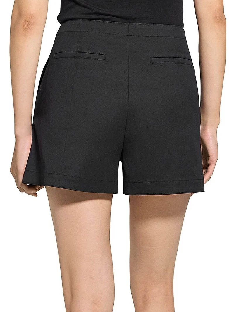 Stretch-Cotton High-Rise Shorts