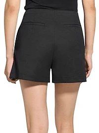 Stretch-Cotton High-Rise Shorts