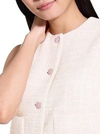 Tweed Patch Pocket Vest