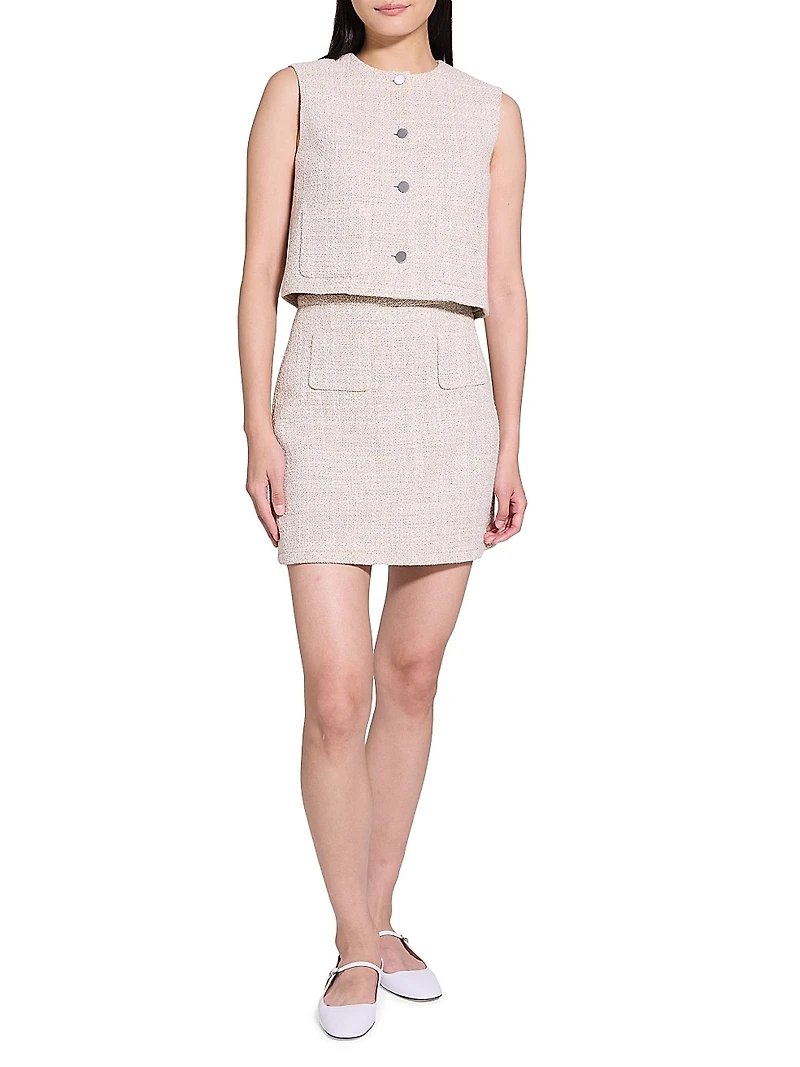 Tweed Patch Pocket Vest