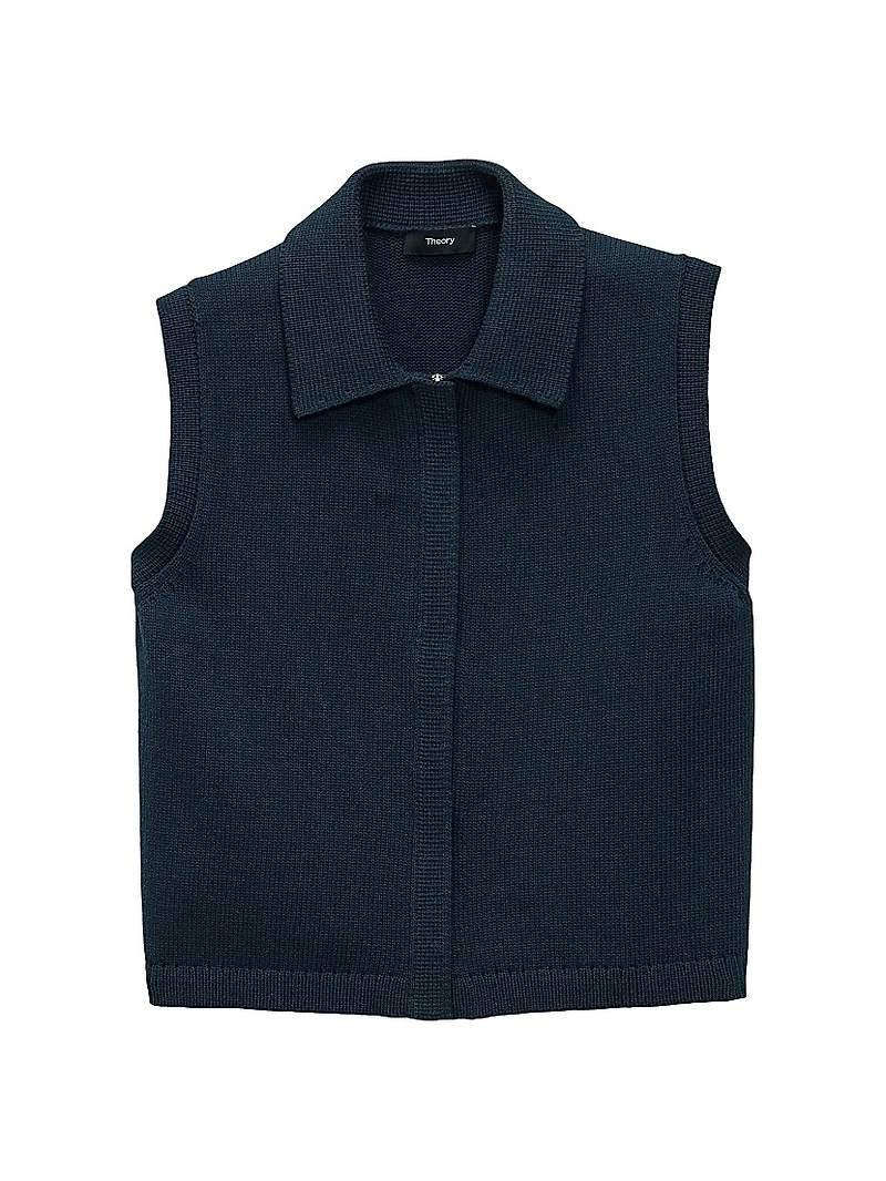 Knit Full-Zip Vest