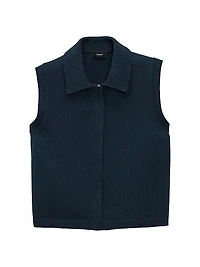Knit Full-Zip Vest