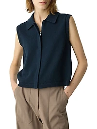 Knit Full-Zip Vest