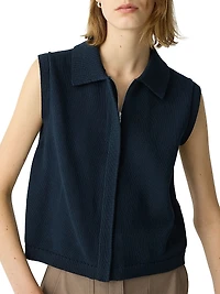 Knit Full-Zip Vest