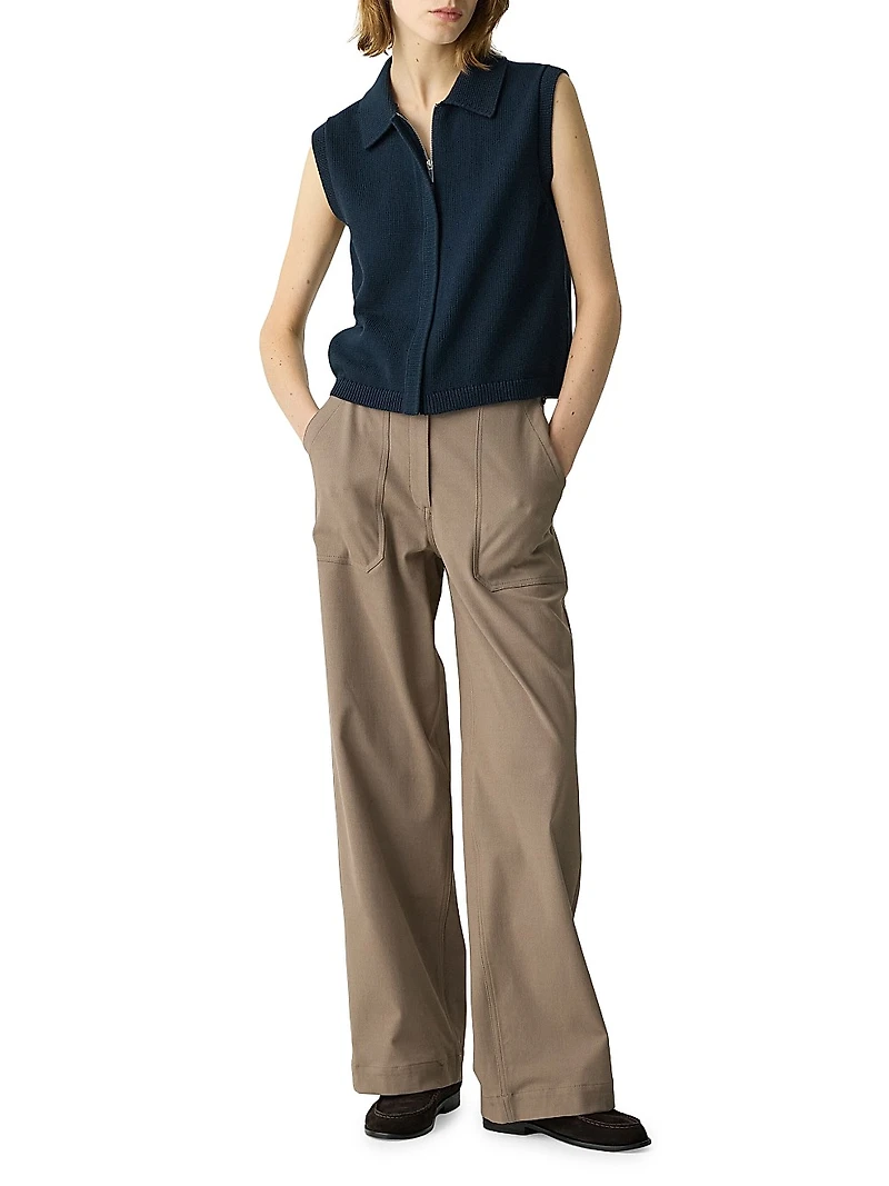Knit Full-Zip Vest