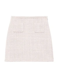 Tweed A-Line Miniskirt