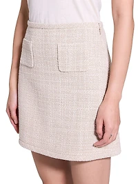 Tweed A-Line Miniskirt