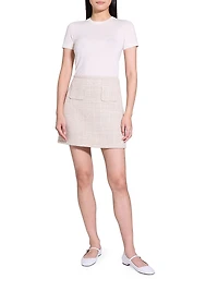 Tweed A-Line Miniskirt
