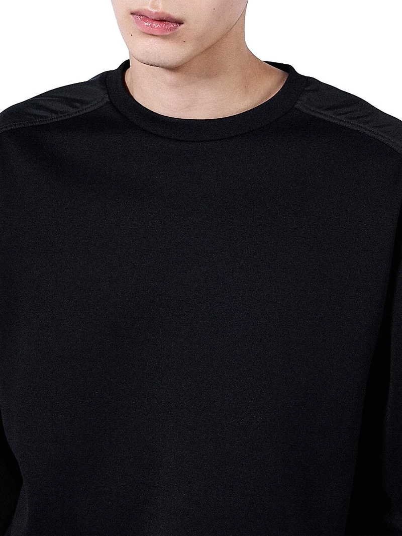 Cotton Fleece and Re-Nylon Sweatshirt