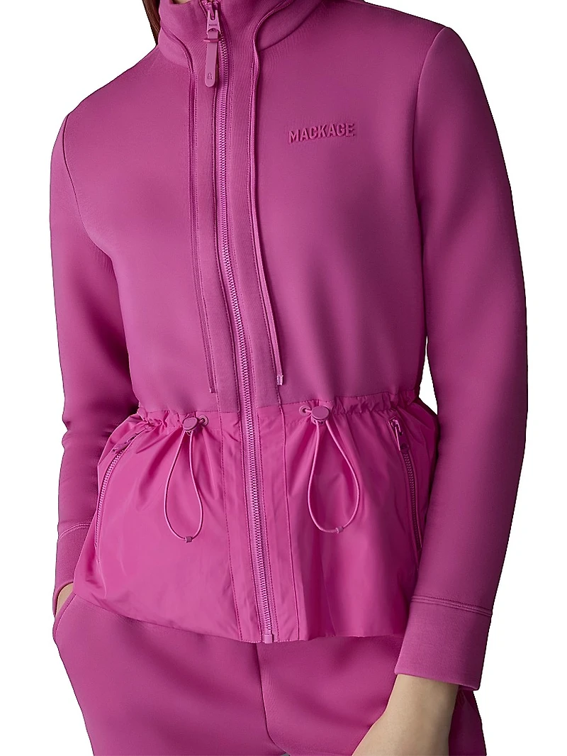 Priscilla Mixed-Media Jacket