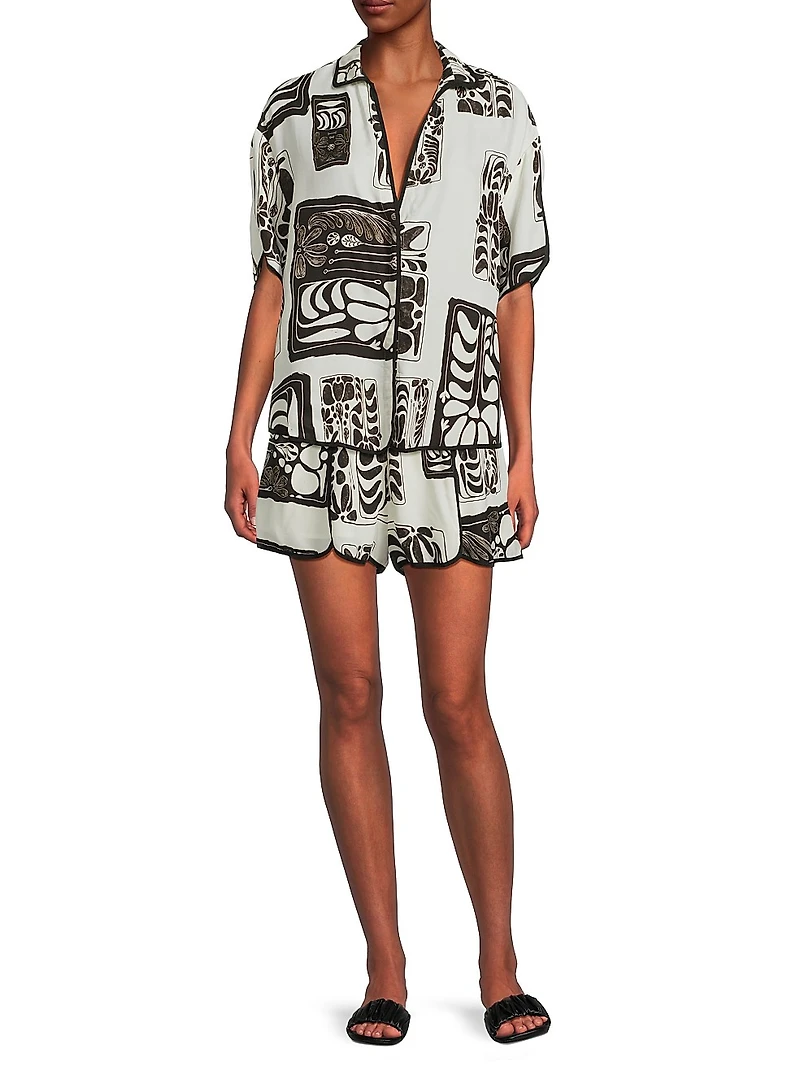 Florä Eymara Printed Shorts