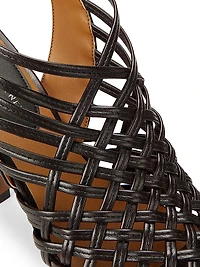 Spur Alter-Mat 95MM Woven Slingback Sandals