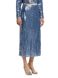 Leilani Sequined Midi-Skirt