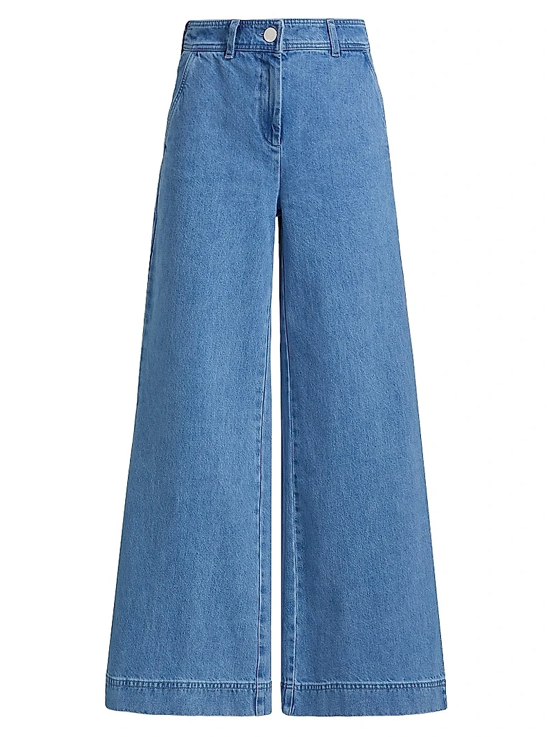 Eileen Washed Wide-Leg Pants