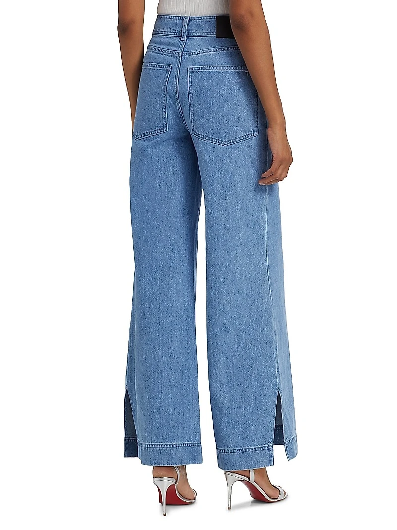 Eileen Washed Wide-Leg Pants