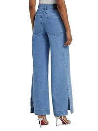 Eileen Washed Wide-Leg Pants