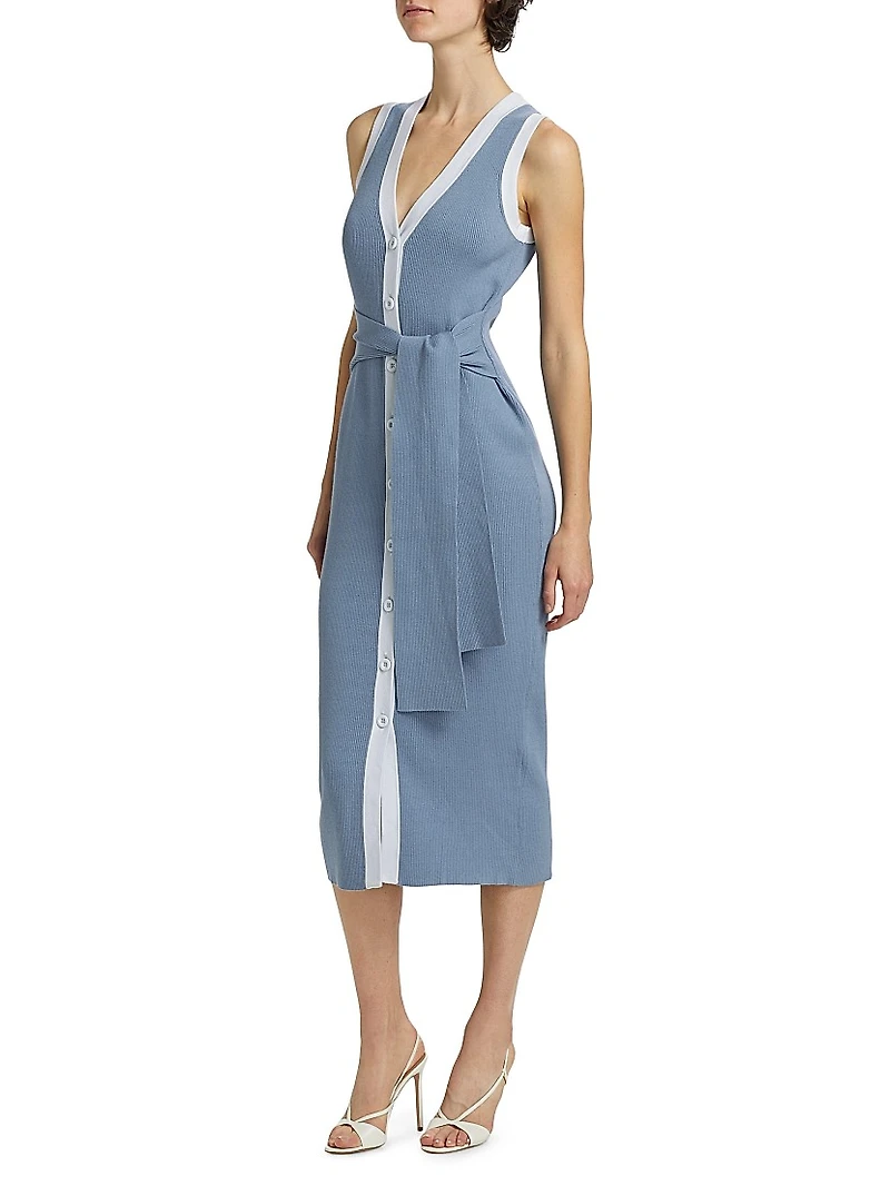 Victoria Sleeveless Midi-Dress