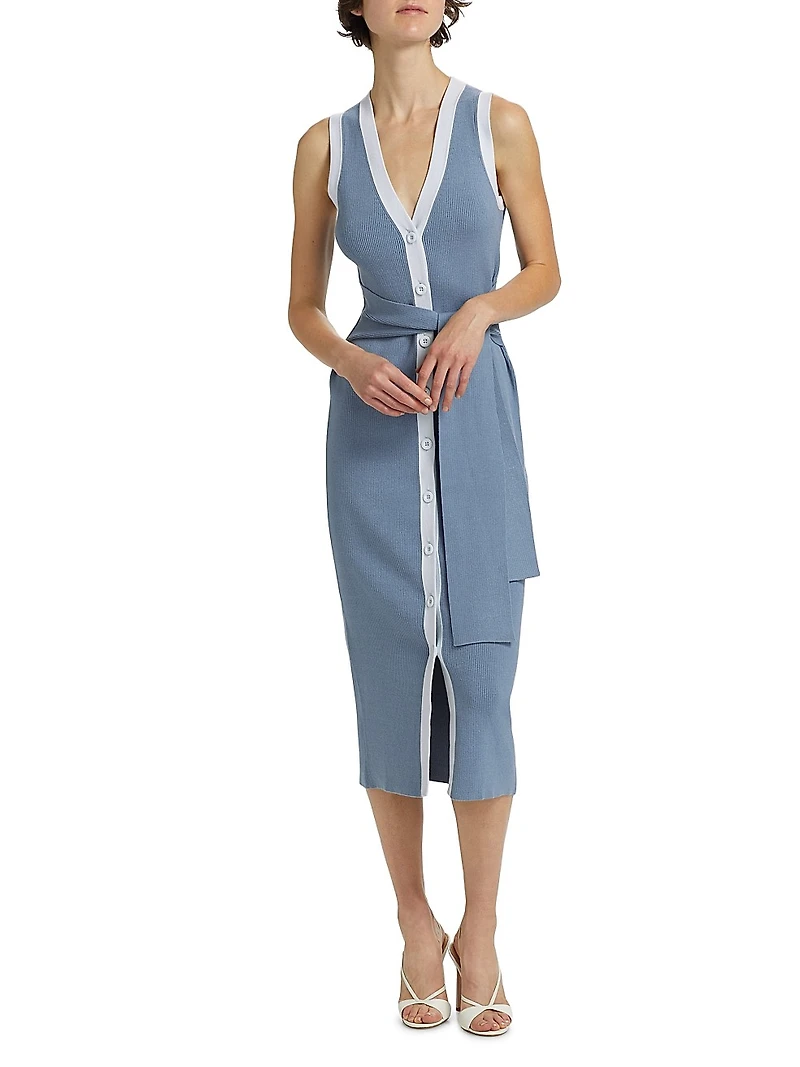 Victoria Sleeveless Midi-Dress