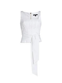 Linda Tie- Front Corset Tank