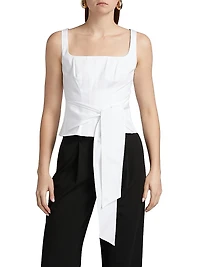 Linda Tie- Front Corset Tank