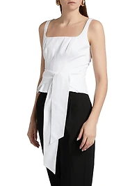 Linda Tie- Front Corset Tank