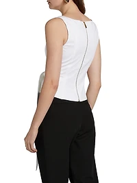 Linda Tie- Front Corset Tank