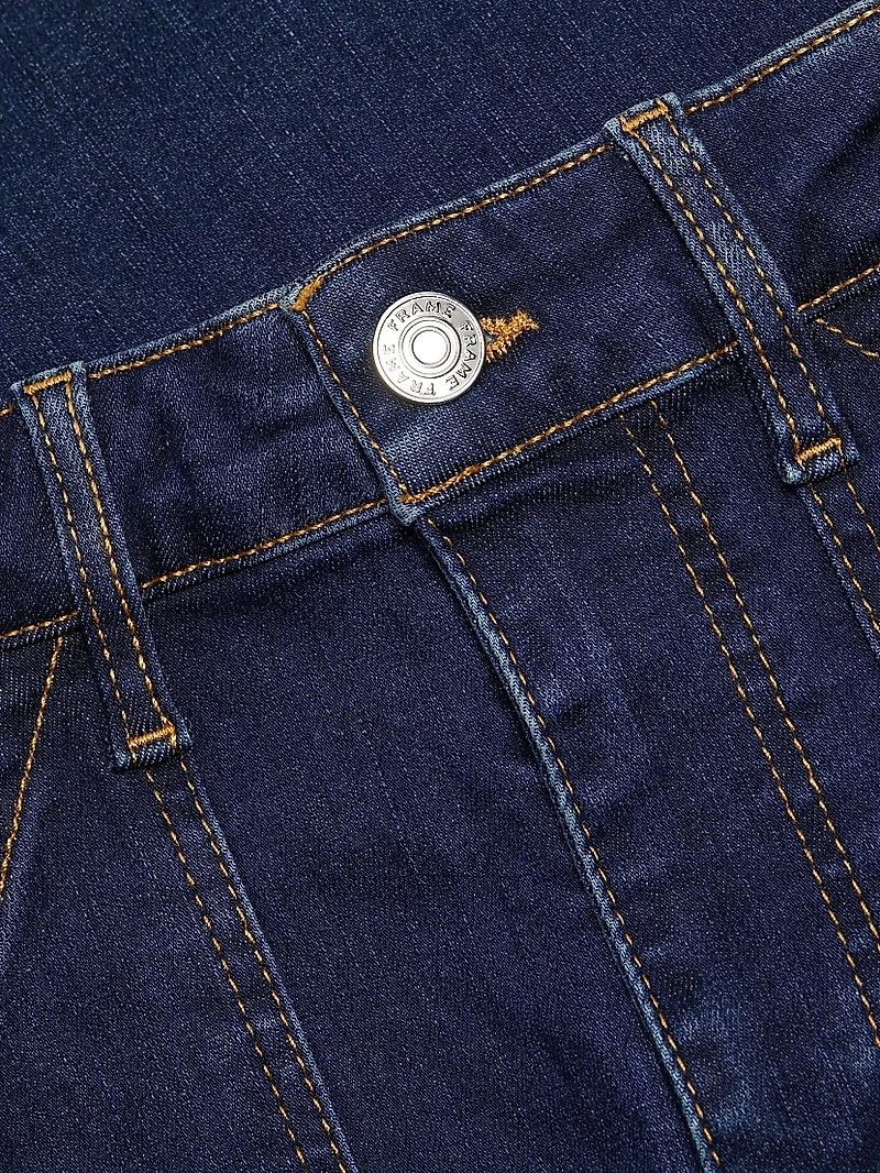Utility Mid-Rise Straight Jeans