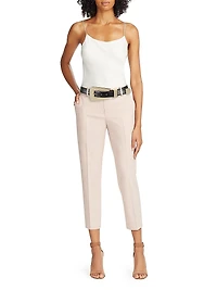 Lucca Leather Oversized Buckle Belt